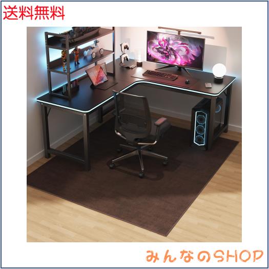 ZPAI ゲーミングチェアマット フランネル素材 160×180cm デスクチェアマット 滑り止め加工 ゲーミングマット 短毛タイプ 厚さ4mm 防音