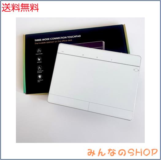 Windows 10/11用ワイヤレスBluetoothトラックパッド、3つの接続モードをサポート、PCラップトップコンピューターと互換性のあるポータブ