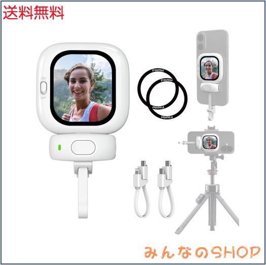 FOUNIST Vlogmate mini Phone用自撮りモニター [充電不要],自