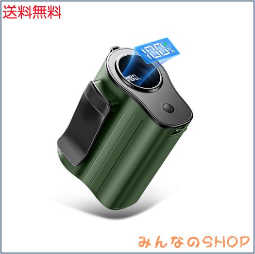 腰掛け扇風機 【8000mAh大容量・1台4役】 ベルトファン 腰掛け/首掛け/手持ち/卓上4way 携帯扇風機 腰掛けファン 100段階風力調節 超高速