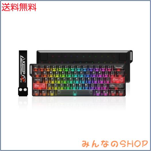 DAREU COOL60 半透明デザイン 0.01mm ラピッドトリガー対応 ゲーミングキーボード 有線8000hzポーリングレート 磁気スイッチ ホットスワ