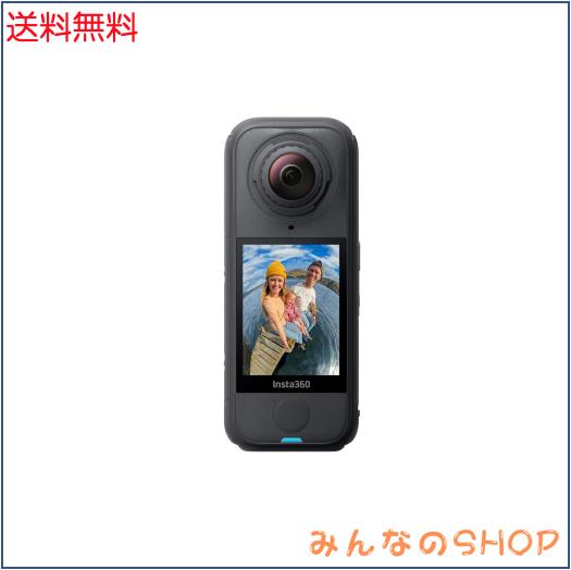 Insta360 X4 Air 通常版（グラファイト・ブラック） - 軽量165g 8K 360度全景カメラ、見えない自撮り棒効果、交換可能レンズ、撮影後フレ