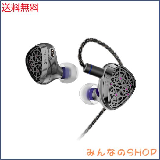 【VGP 2026 受賞】KBEAR TB PRO イヤモニ モニターイヤホン 有線 中華イヤホンPU+PEEK+ブルーダイヤモンドコート振動板 亜鉛合金ギアデザ