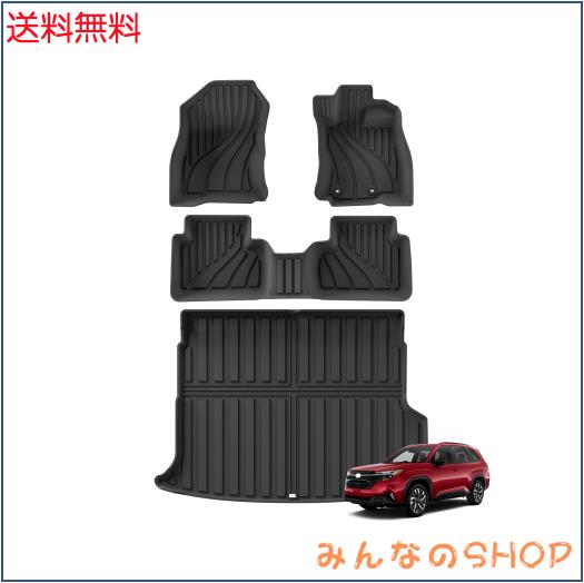 ZUNDUO スバル 新型 フォレスター SL系 専用 フロアマット＆ラゲッジマット R7.4-現行 FORESTE SL5型 立体カーマット トランクラゲッジト 12,491円