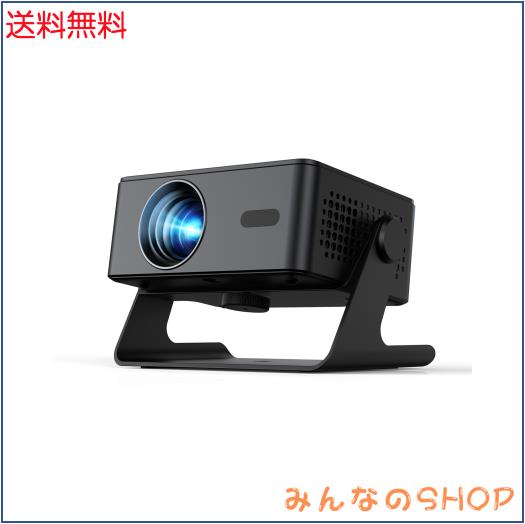 プロジェクター家庭用 小型 天井 静音【Netflix・Prime Video・YouTubeアプリ搭載】600ANSI 4K対応 自動台形補正 0.5M短距離投影 Wi-Fi6/
