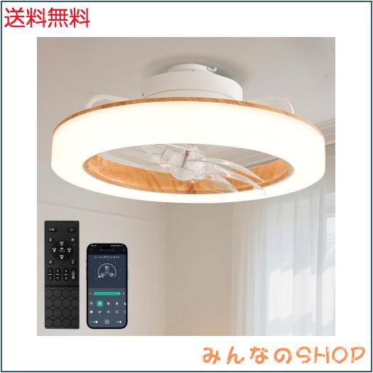 SUKITEN シーリングファンライト LED Φ50cm 3500LM 正逆回転 首振り 