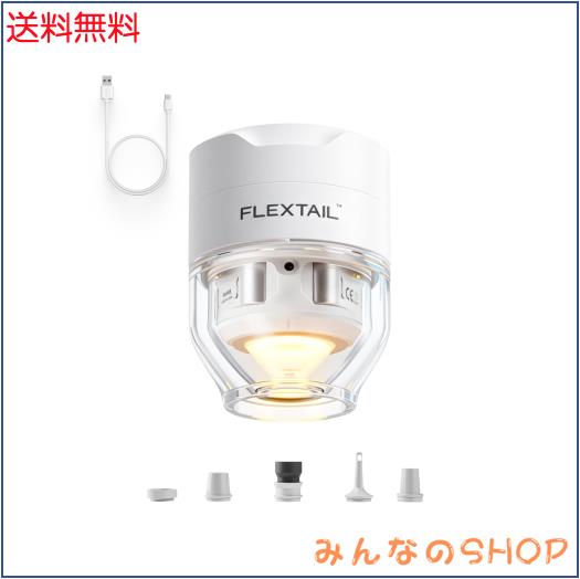 FLEXTAILGEAR TINY PUMP 3X 電動エアーポンプ 小型 携帯式 67g超軽量 5kPa高圧 300L/分高速 空気入れ・空気抜き対応 USB Type-C充電式 5