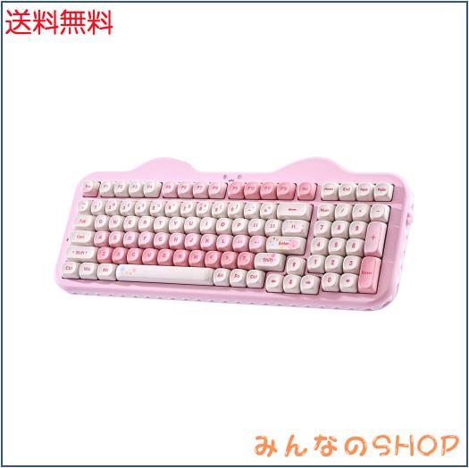 YUNZII C98 ワイヤレスメカニカルキーボードテンキー付き 99キー BT5.0/2.4GHz/USB-C ホットスワップ ガスケットマウント キーボード PBT