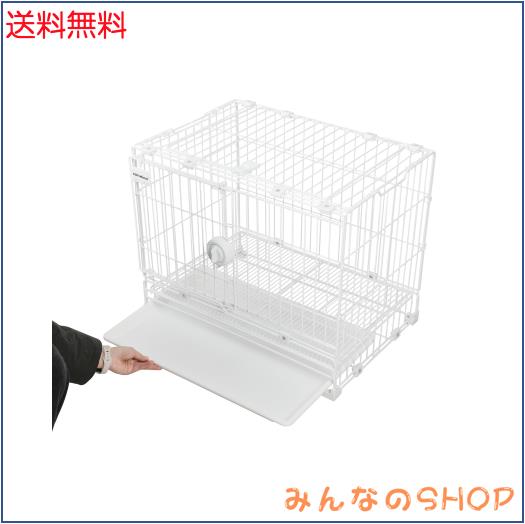 Saiveina ペットケージ 犬サークル 折りたたみ可能 トレー付き コンパクト猫 犬 小型犬 超小型犬 うさぎ 屋根付き 室内用 取り外し可能底