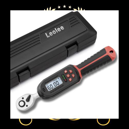 Leolee デジタルトルクレンチ 3-60Nm(9.5mm) 内蔵ブザー及びLED警告灯 高精度 双方向ラチェットヘッド トルクレンチ 自転車 自動車 エンの通販は