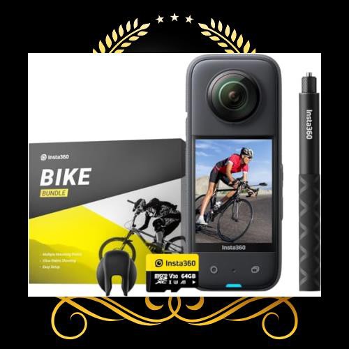 Insta360 X3 自転車撮影セット｜360度カメラ アクションカメラ 新型1/2インチ48MPセンサー IPX8防水 5.7K360度動画 72MP360度写真 手ブレ