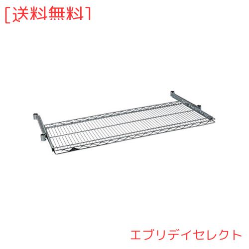 ドウシシャ ルミナスラック スチールラックパーツ スライド棚板 スライドシェルフ 幅121.5×奥行46cm SR1245-S スリーブ無し 耐荷重15kg