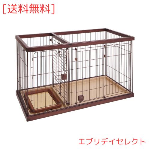 ペティオ (Petio) トイレのしつけが出来る ドッグルームサークル ブラウン レギュラー