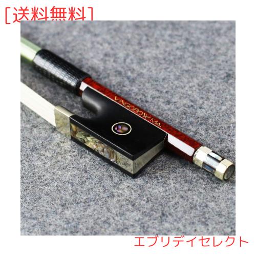 VingoBow カーボンバイオリン弓 フェルナンブコ性能とスキン のモンゴル馬毛 Pernambuco モデル120V
