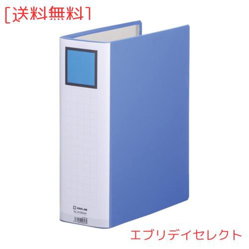 キングジム キングファイル スーパードッチ P2478GXAアオ-10 10冊パック 青の通販は