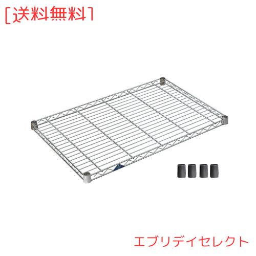 ドウシシャ ルミナススリム スチールラックパーツ スチール棚板 幅91.5×奥行61cm SM9060N スリーブ4個付き 耐荷重135kg 頑丈 業務用 ス