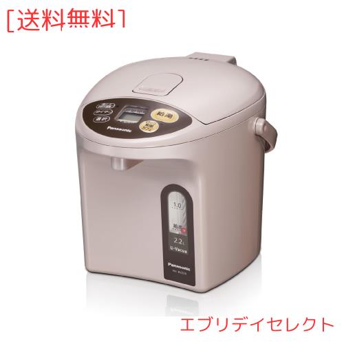 パナソニック 電気ポット 2.2リットル 真空断熱 省エネ保温 お好み温度調節 給湯量(2段階+コーヒー用) ベージュ NC-BJ224-C