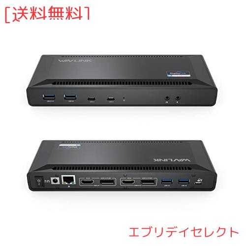 WAVLINK USB C Ultra 5Kユニバーサル ドッキング ステーション macbook pro用デュアル 4Kドッキングステーション 60W PD付きの通販は