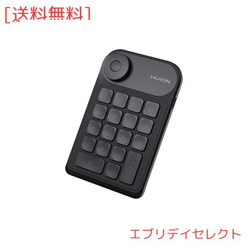 HUION 左手デバイス 片手キーボード bluetooth 5.0 ワイヤレス接続 液タブ ペンタブレット用 動画 画像 編集 クリエイター Keydial mini