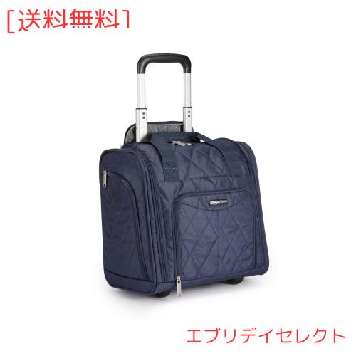 Amazonベーシック キャリーバッグ 座席下用 ネイビーブルーキルト One Size