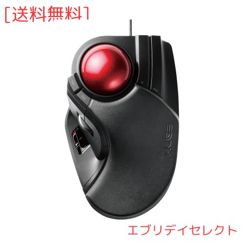 エレコム トラックボールマウス 有線 大玉 8ボタン チルト機能 ブラック M-HT1URBKの通販は