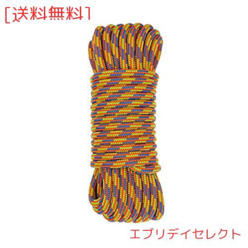 GM CLIMBING 24kN ダブルブレード構造 10mm アクセサリーコード ポリエステルとナイロン素材使用 30Mカットサイズ オレンジの通販は