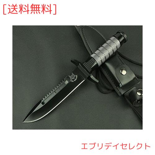 word kn 屋外サバイバルナイフ陸軍狩猟のハンドツール、高硬度5Cr13Movストレートナイフの通販は 8,146円