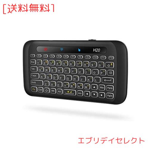 Docooler ミニキーボード 2.4GHzワイヤレスキーボード マウス一