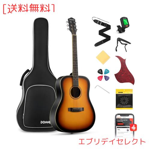 Donner アコースティックギター 初心者セット スプルース製 Donner アコースティックギター 初心者セット スプルース製