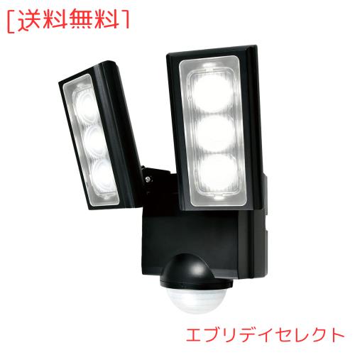 エルパ (ELPA) 乾電池式 センサーライト 2灯 (白色LED/防水仕様) 屋外 センサー足元 (ESL-312DC)
