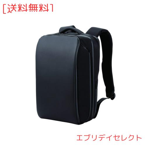 エレコム ビジネスバッグ リュック バックパック Ruminant 撥水 大容量 4気室 USB充電ポート付 13.3インチPC/15.6インチPC/A4対応 ブラッ