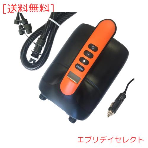 WOWSEA 電動エアーポンプ 12V 空気入れ＆空気抜き 両対応 インフレータブルSUP用 電動空気入れ 20psiまで 自動停止機能搭載