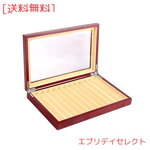 MYHO ペン 収納ケース 木製ペンケース 12本用 ペン 収納ボックス 万年筆 収納ケース 大容量