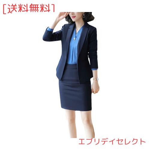 [ByFshow] レディース 洋服 スーツ セット スカートスーツ フォーマルスーツ 上下 セットアップ スーツ 長袖 2点セット ビジネス服 OL出の通販は