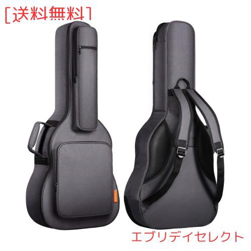 CAHAYA アコースティックギター ギグバッグ ネックピロー付き 18mmスポンジ (特許番号No 007468509-0002) アコギギター セミハード ギタ