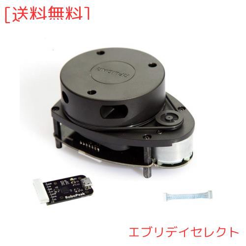 WayPonDEV RPLIDAR A1M8 2Dレーザー距離センサーキット、屋内/ロボット/ナビゲーションAGV/UAV /メーカー教育用の12メートル走査半径ライ