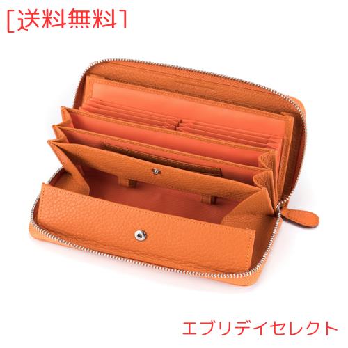 [LUCKYSGY] 多機能 財布 牛革 レシート すっきり 長財布 レディース カード18枚 大容量 本革 ラウンドファスナー ウォレット BOX型小銭入