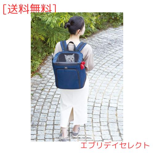 ペティオ (Petio) necoco ネココ 移動や出先でくつろぐリュックキャリー ネイビーの通販は 6,964円