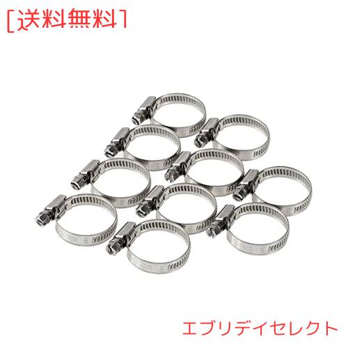 モノパ! ホースバンド ユーロタイプ ステンレス製 強力固定 (外径23mm〜32mm 100個)
