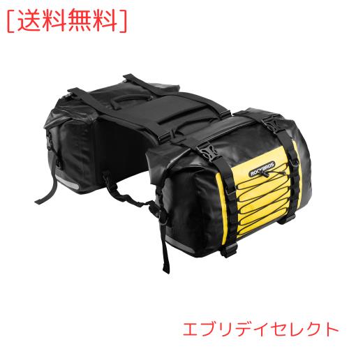 ROCKBROSサイドバッグ バイク ツーリングバッグ 防水 62L左右セット 取り付け簡単 バイク用 サドルバッグ 耐摩耗性 キャンプツーリング（