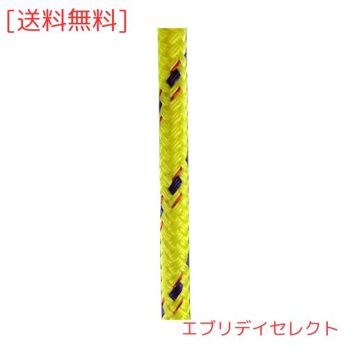 ヤマハ (YAMAHA) パラコード 12mm 破断強度5399kgf ダイニーマロープ [超高分子量ポリエチレン SK-60] 紫外線変色防止加工 イエロー 4mの通販は