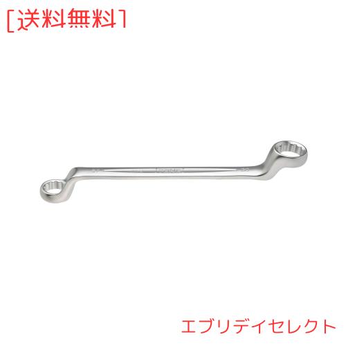 トネ(TONE) ロングメカニックめがねレンチ(75°) M75-2730 二面幅27×30mm