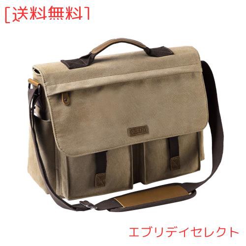 [Vaschy] メッセンジャーバッグ 帆布, メンズ ショルダーバッグ 撥水加工 15.6インチPC収納 ビジネスバッグ 通学 通勤 斜めがけバッグ B4の通販はその他バッグ・財布・ファッション小物