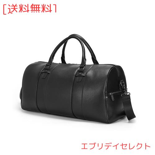 Masa Kawa 雅革 ボストンバッグ 本革 牛革 2WAY 機内持ち込み 底鋲付き 靴収納 防水 軽量 大容量 手提げ レザー 出張 旅行 トラベル スポの通販は