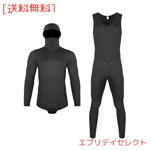 MORGEN SKY ウェットスーツ メンズ 3mm スピアフィッシング 2ピース ロングジョン MY011(上下セット，XXL)の通販は