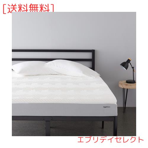 Amazonベーシック マットレストッパー ダブル メモリーフォーム 厚み4cm 200×140cm ホワイト