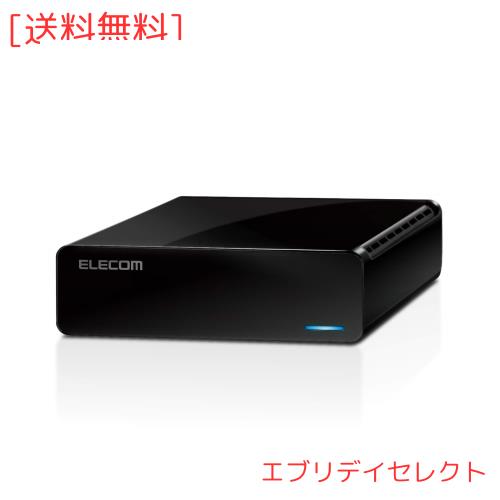 エレコム 外付けハードディスク 6TB USB3.2(Gen1) テレビ録画/パソコン対応 静音ファンレス設計 ELD-FTV060UBKの通販は