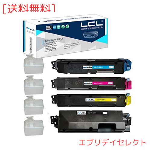 LCL Kyocera用 京セラ用 TK5281 TK-5281 TK-5281K TK-5281C TK-5281M TK-5281Y (4色セット ブラック シアン マゼンタ イエロー) 互換トナ