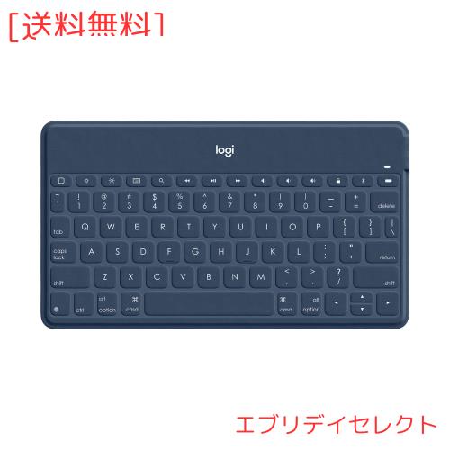 ロジクール KEYS TO GO ワイヤレス Bluetooth キーボード iK1042CB US配列 薄型 6mm 軽量 180g ワイヤレスキーボード iPhone iPad Apple