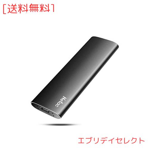 Netac SSD 外付け 500GB 超小型 USB3.2 Gen2最大550MB/s 正規品3年 上質なレザーポーチ付き PS5 外付けSSD PS4/Android スマホ/Xbox拡張
